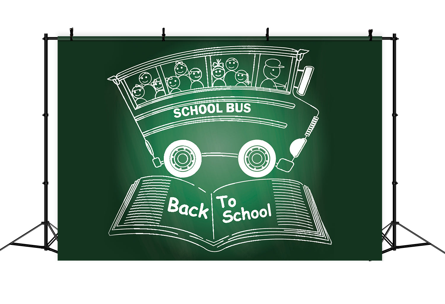 Magical School Bus Back to School Backdrop UK BRP7-21