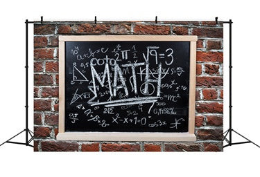 Back to School Math Blackboard Backdrop UK BRP7-19