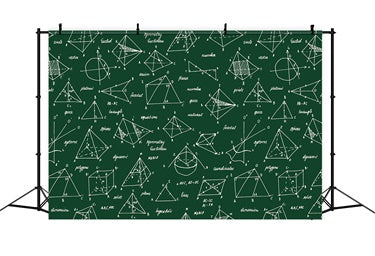 Geometry Chalkboard Back to School Backdrop UK BRP7-38