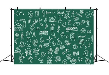 Back to School Schools Friends Backdrop UK BRP7-27