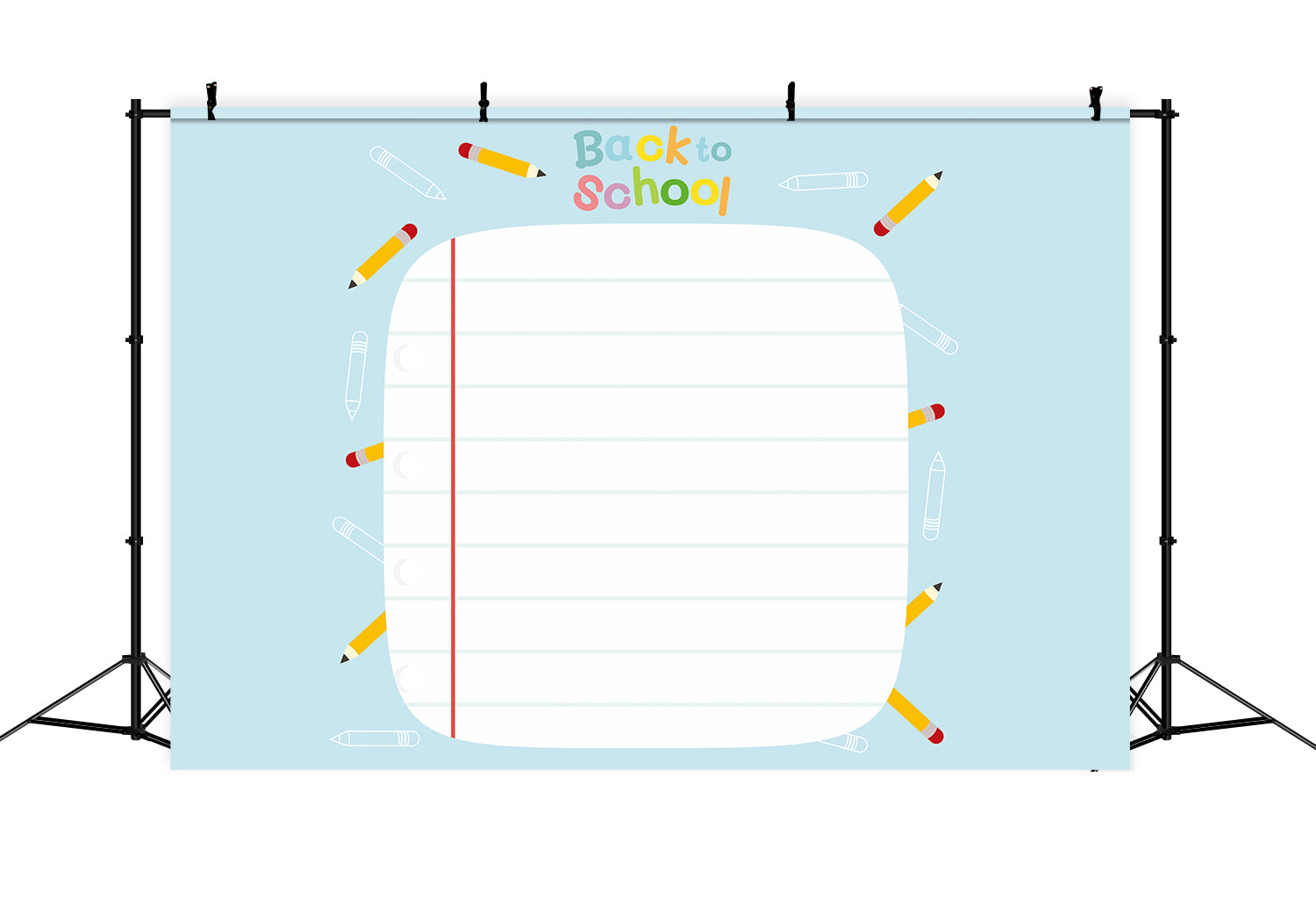 Back to School Notebook Photography Backdrop UK BRP7-9