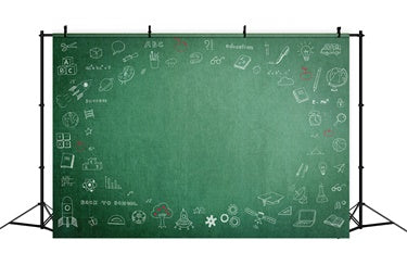 Science Chalkboard Back to School Backdrop UK BRP7-17