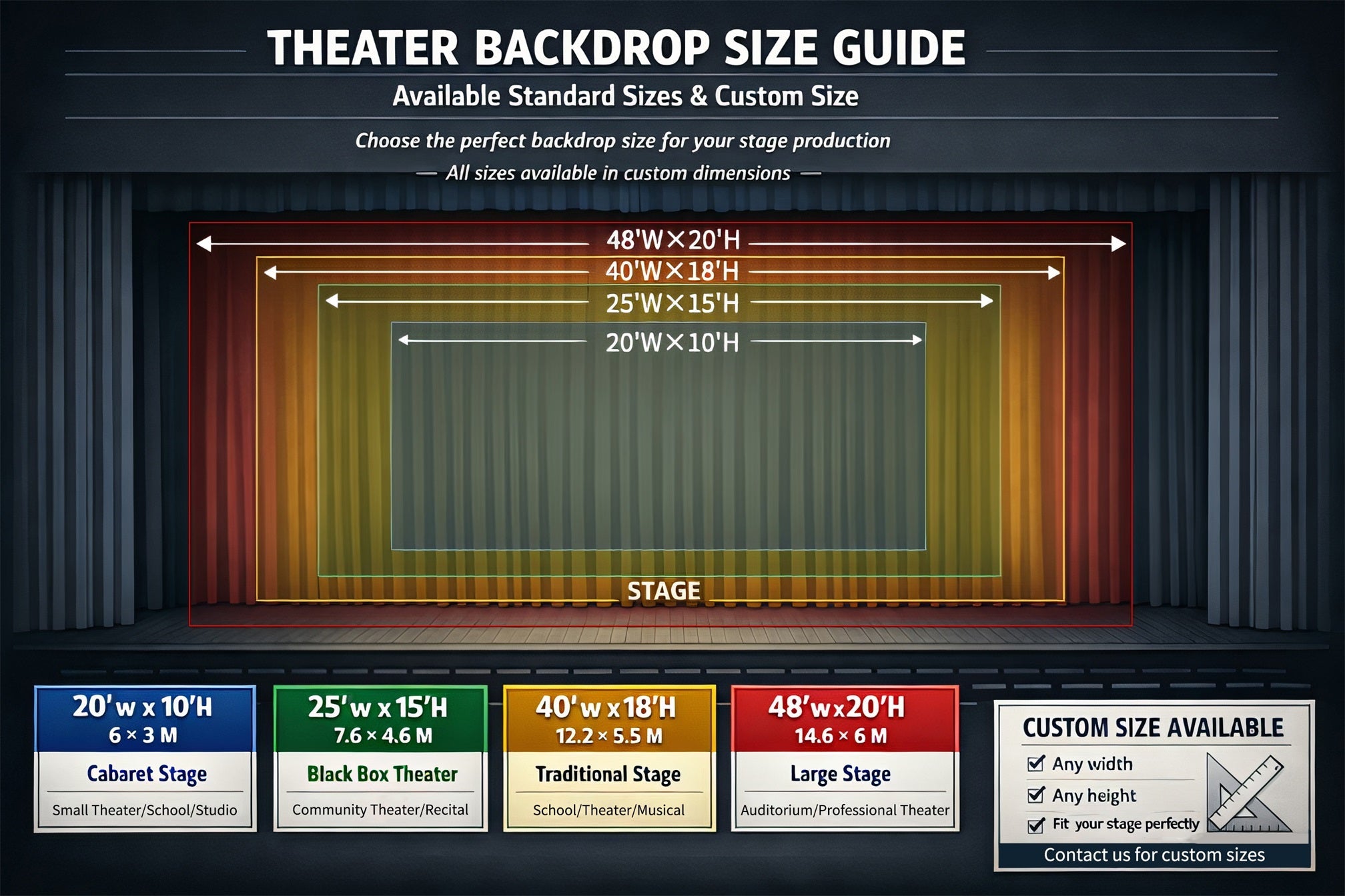 Stage Backdrop Ideas Storage Room Backdrop For Theater Play UK GQ63-T38