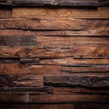 Retro Dark Brown Wood Backdrop for Children Photo