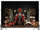 Christmas Trees Room Decoration Backdrop for Photography UK G-1434