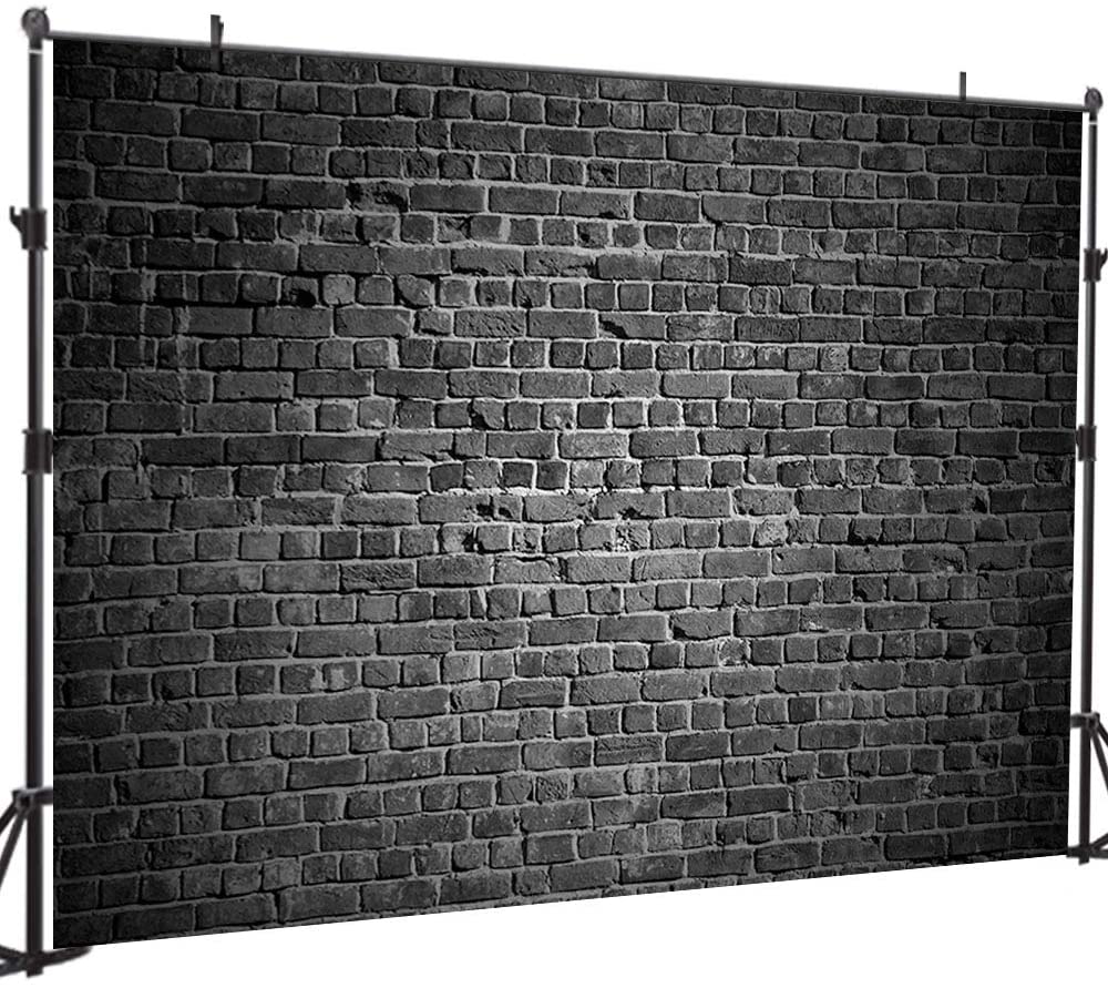 Black Vintage Red Brick Wall Photo Studio Backdrop UK GB-54