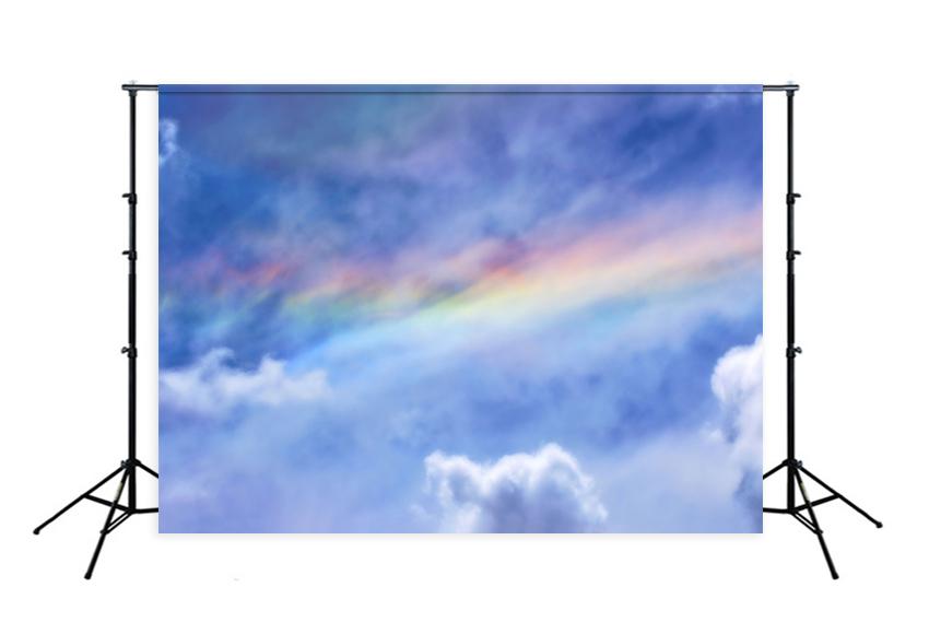 Beautiful Sky Rainbow backdrop UK Designed by Beth Hrachovina Photography