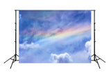 Beautiful Sky Rainbow backdrop UK Designed by Beth Hrachovina Photography