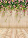 Beautiful  Floral Wood Backdrops for Photo Booth  F-1489