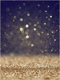 Glittering Black Golden Bokeh Photo Studio Backdrop UK S-1152