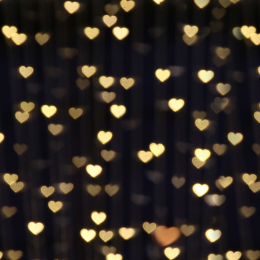 Valentine's Day Bokeh Love Heart Backdrop D1034