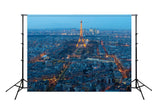 Eiffel Tower Night Paris City Landscape Backdrop UK for Photo Studio D121