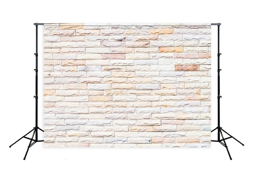 White Yellow Brick Wall Texture Backdrops for Photography D144