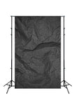 Abstract Photo Backdrop UK Black Crumpled Sheet Paper With Vignetting D160