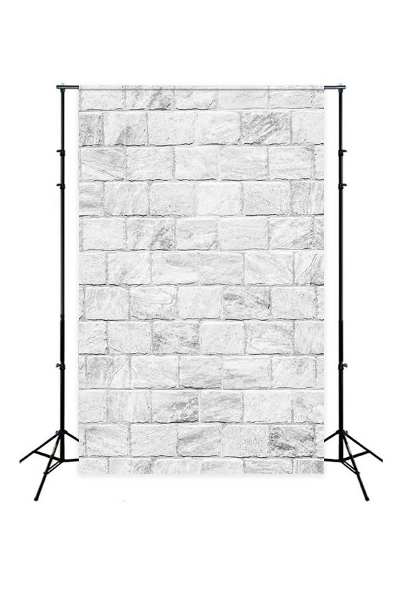 White Brick Wall Texture Photography Backdrop D-256