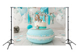 Baby 1st Birthday Cake Smash Backdrop UK for Photo Studio D258