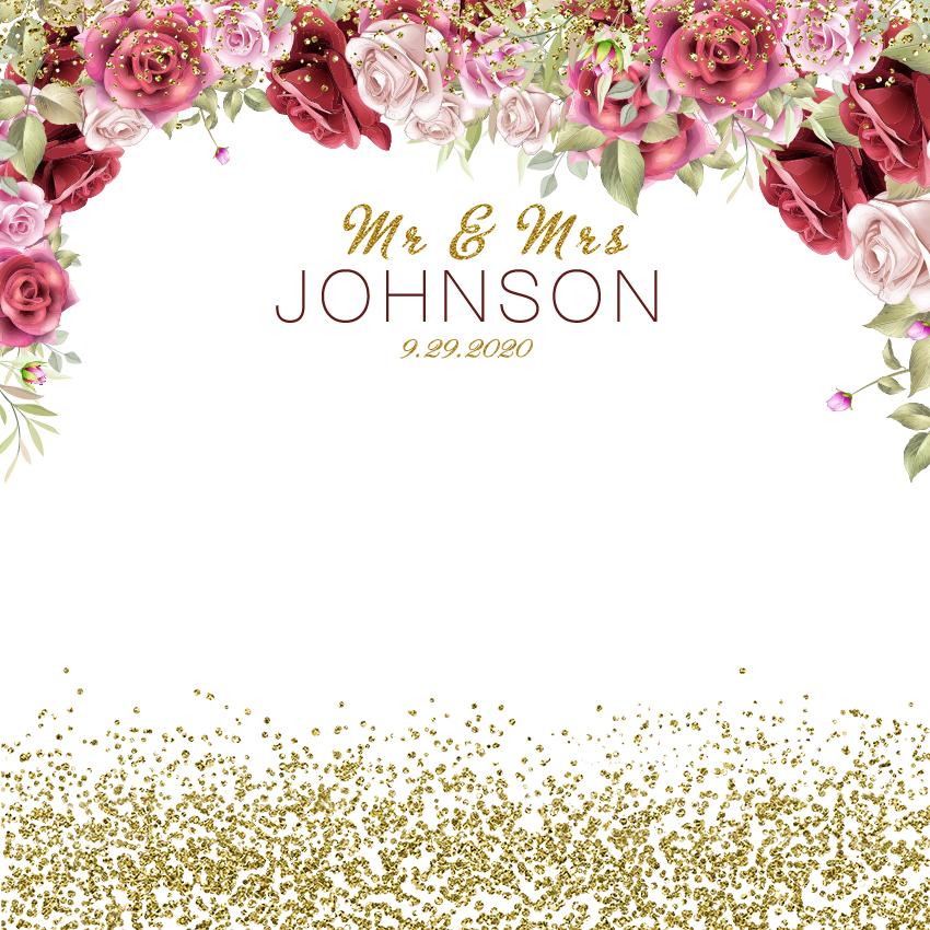 Custom Weeding Backdrop UK Personized Photography Weeding Banner D524