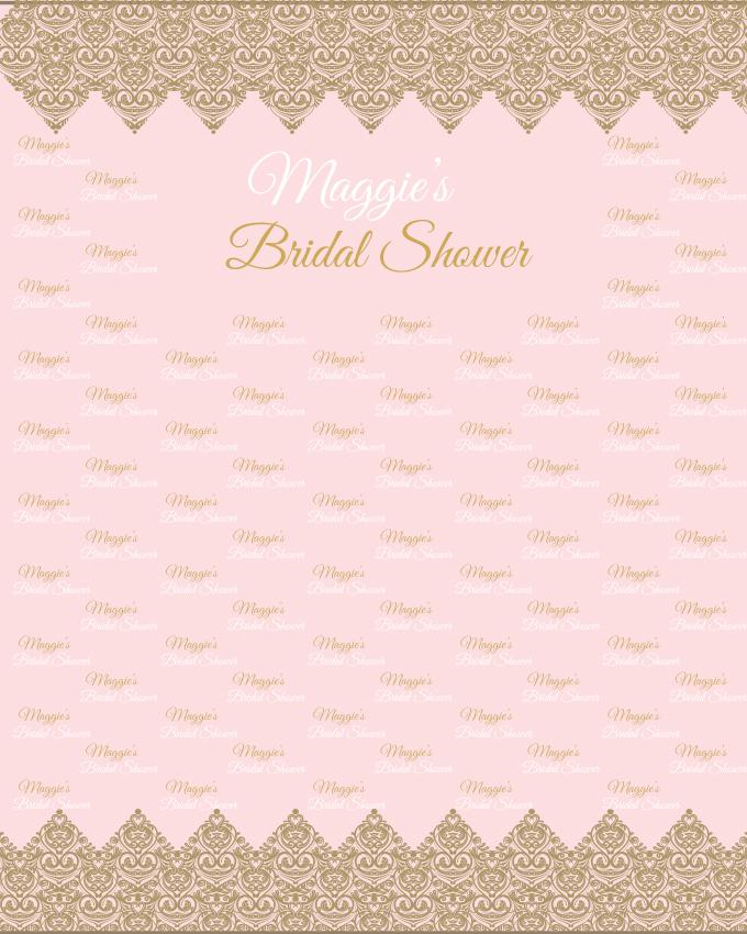 Pink Weeding Custom  Repeating Photography Photo Booth Backdrop D537