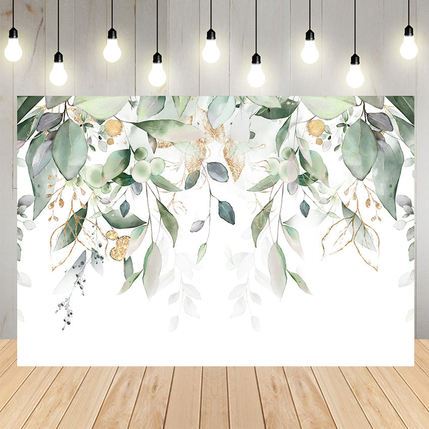 Greenery Eucalyptus Leaves Photography Backdrop