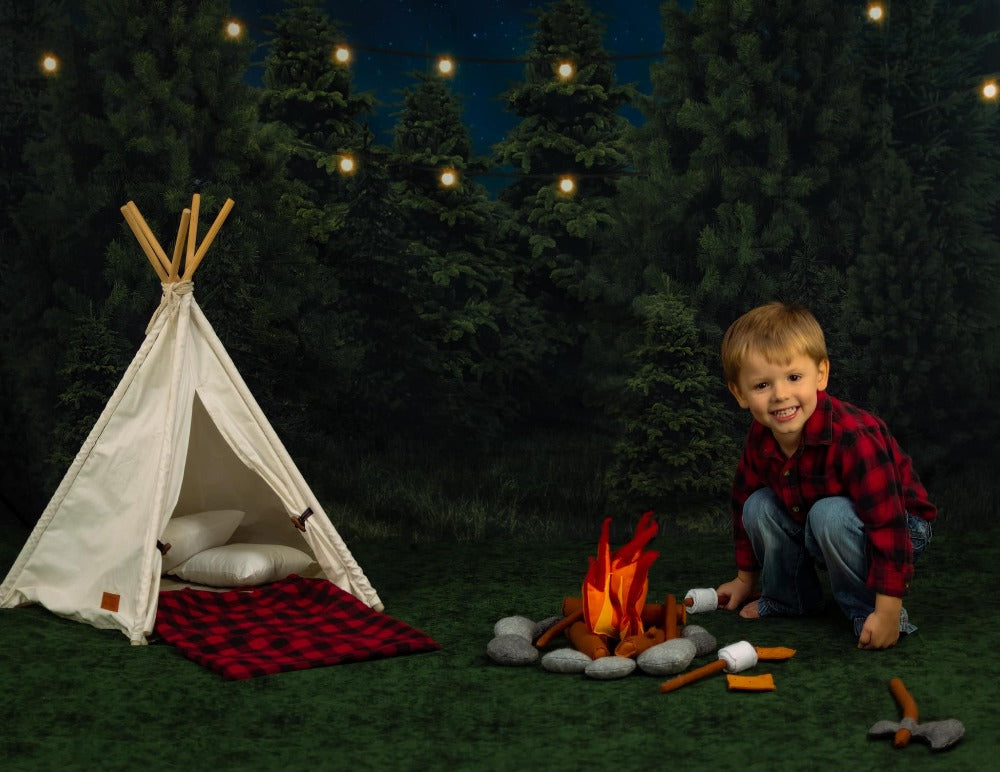 Christmas Tree Farm Eve Photo Backdrop D832