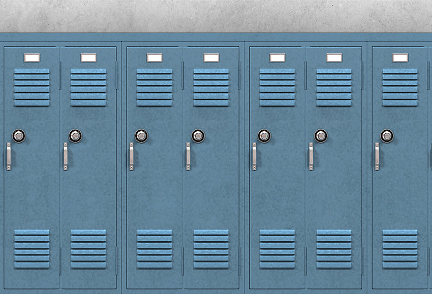 Back to School Locker Backdrop for Children Photography 