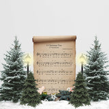 Christmas Song Winter Photography Backdrop 