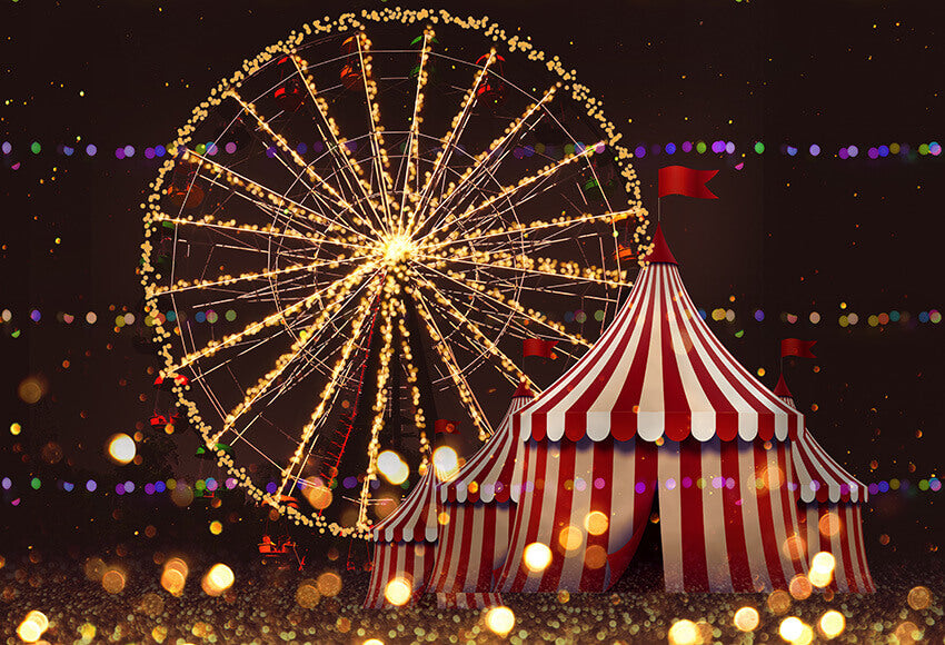 Circus Carnival Twilight Backdrop for Photography