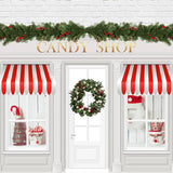 Christmas Candy Shop Decor Photography Backdrop UK D902