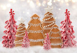 Christmas Gingerbread Forest Photography Backdrop