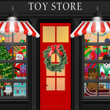 Christmas Toy Store Decoration Backdrop UK D929