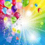 Colorful Balloons Birthday Backdrop UK for Photo Booth F-3001 Colorful Balloons Birthday Backdrop UK for Photo Booth F-3001