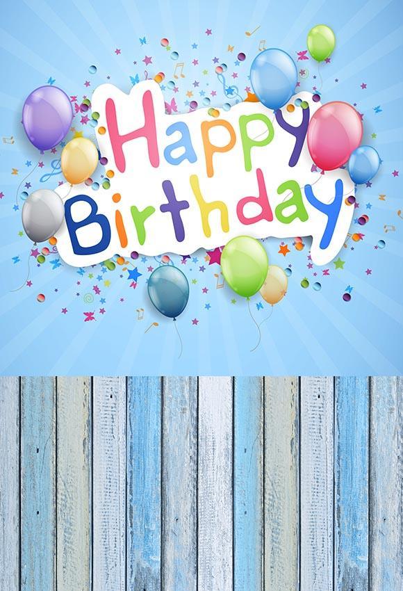 Birthday Backdrops Wood Backgrounds Customized Backdrop G-003