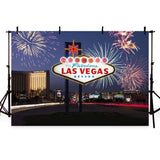  Las Vegas Night City Scenery Backdrop for Pictures G-162