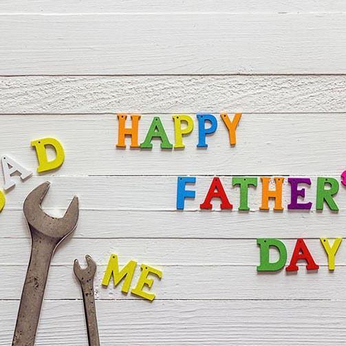 Father's Day Backdrop UK White Background G-393