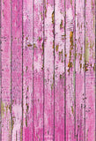 Pink Retro Wooden Backdrop UK for Children Photography G-409