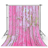 Pink Retro Wooden Backdrops for Children Photography