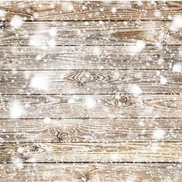 Wooden Snowflake Winter Backdrop UK for Studio   G-533