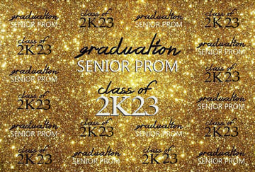 Graduation Background Golden Backdrop UK G-643