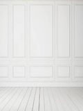 Classic White Interior with Wooden Floor backdrop UK for Photos GC-78