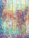 Colorful Graffiti Wood Texture Backdrop for Photo Booth GA-50