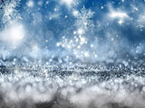 Bokeh Snowflake Winter Christams Photography Studio Backdrop GC-103