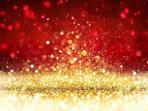Golden Glitter Shiny Red Photo Studio Backdrop GC-111