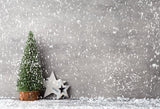 Christmas Tree Stars Snow backdrop UK for Christmas Party GX-1053