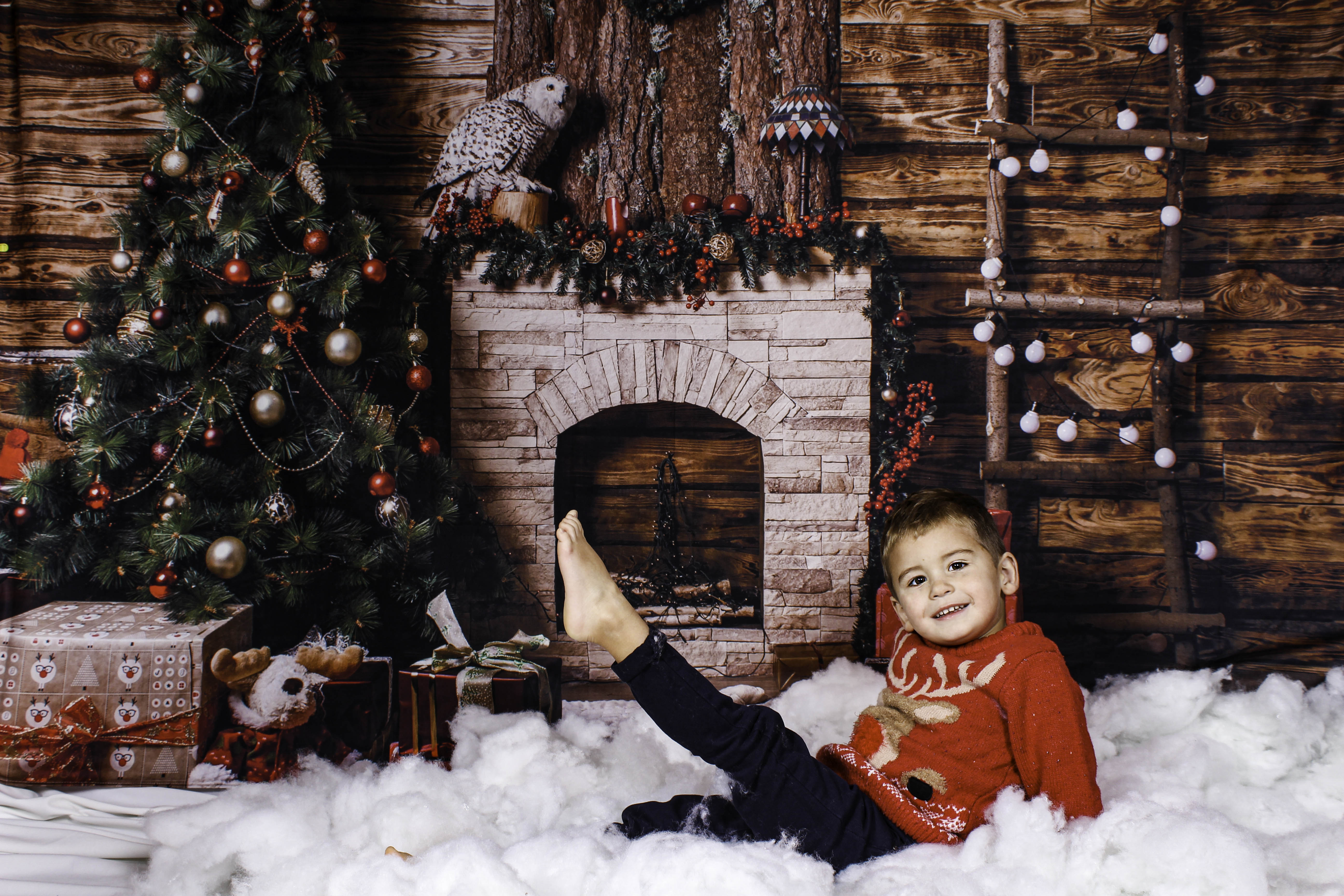 Brown Wood Christmas Background for Decoration