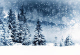 Snow Fir Forest backdrop UK for Christmas GX-1075