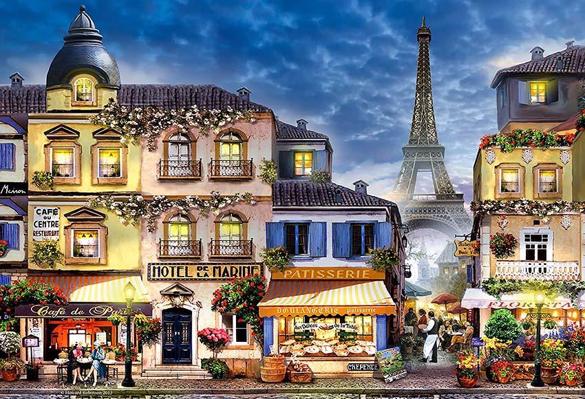 Paris Street Town Eiffel Tower  Photo Studio Backdrop  GY-049