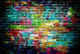 Colorful Brick Wall Backdrops Portrait Photography Backdrops