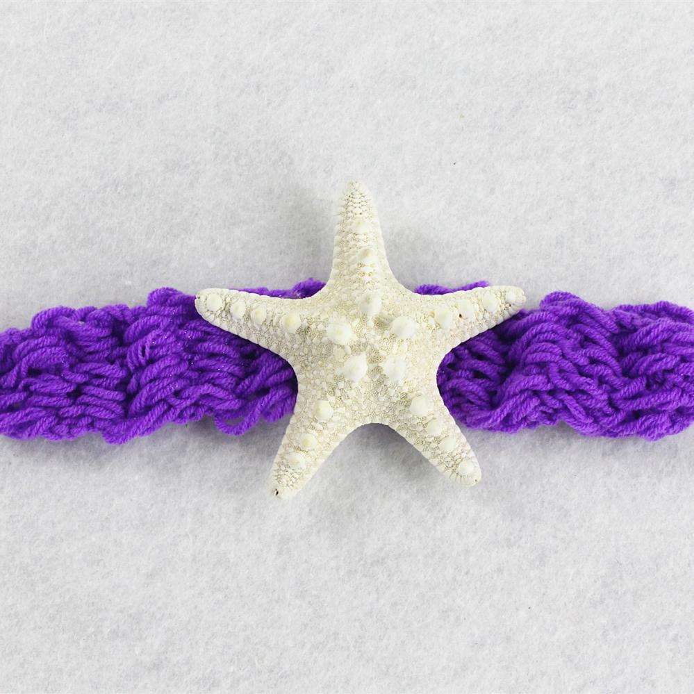 Newborn Baby Girl Costume Knitted Photography Props Mermaid Headband Bra Tail