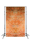 Red Brick Wall Photo Booth Backdrop UK J03145