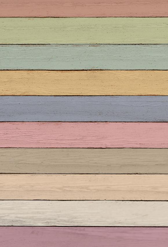 Colorful Wooden Wall Art Photo backdrop UK  J03795